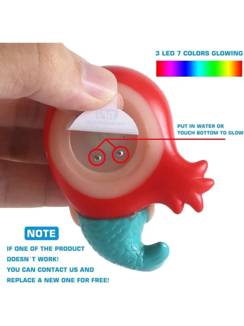 12 Pack Light-Up Animal Bath Toys for Toddlers | Color-Changing Floating Fun